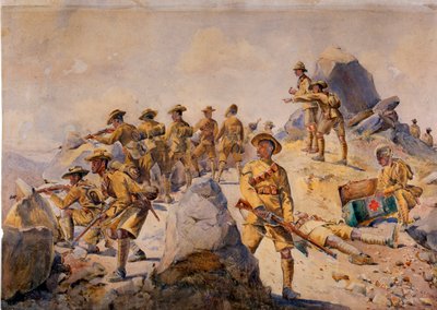 Soldiers of the 4th Gurkha Rifles, illustration for 